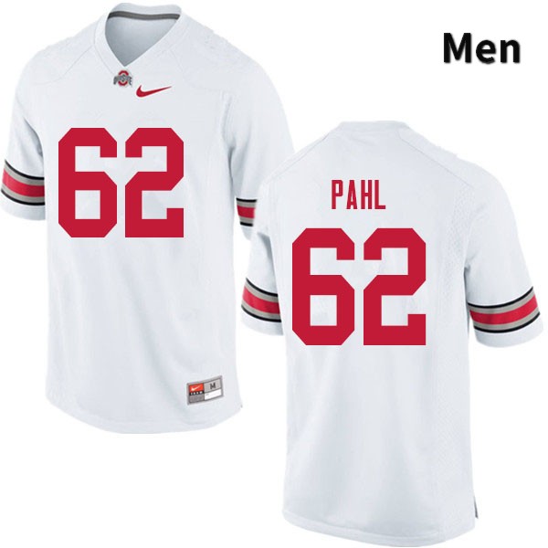 Ohio State Buckeyes Brandon Pahl Men's #62 White Authentic Stitched College Football Jersey